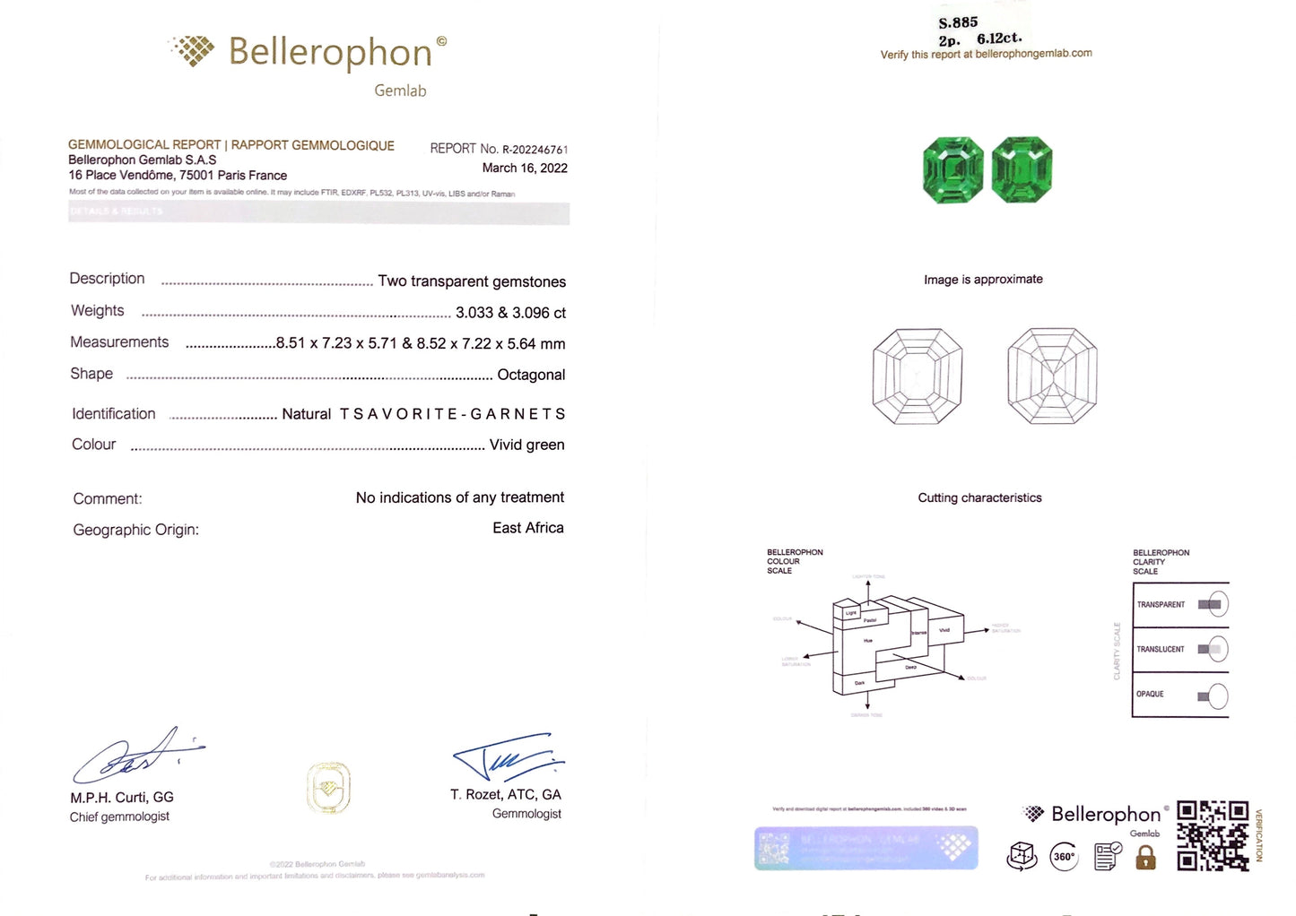Tsavorite 6.12 ct